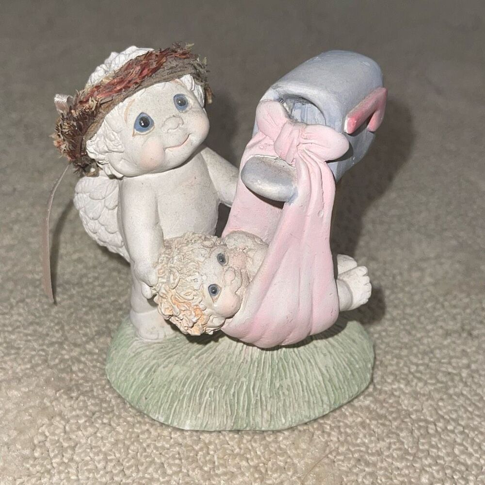 Dreamsicles 1996 Baby Boom Figurine Sculpture Baby Girl Delivered in Mailbox